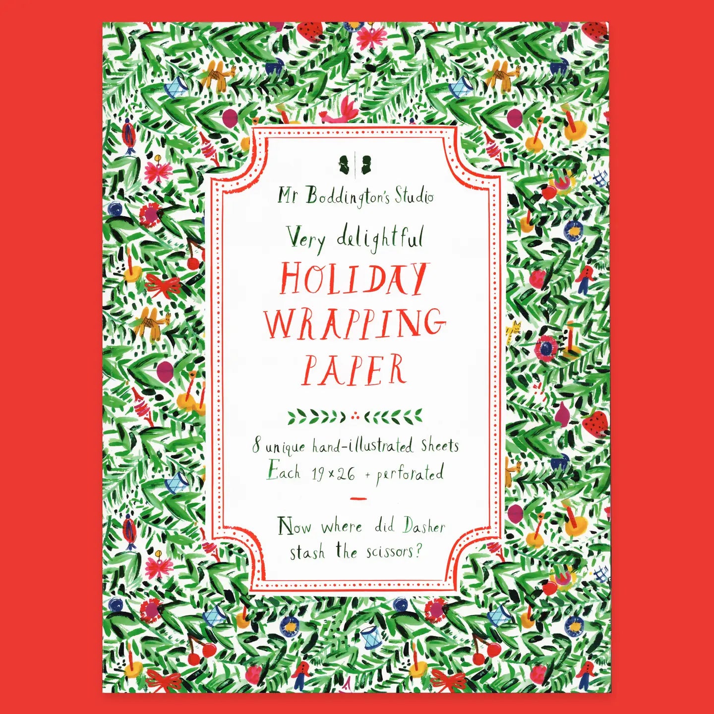 VERY DELIGHTFUL HOLIDAY WRAPPING PAPER BOOK
