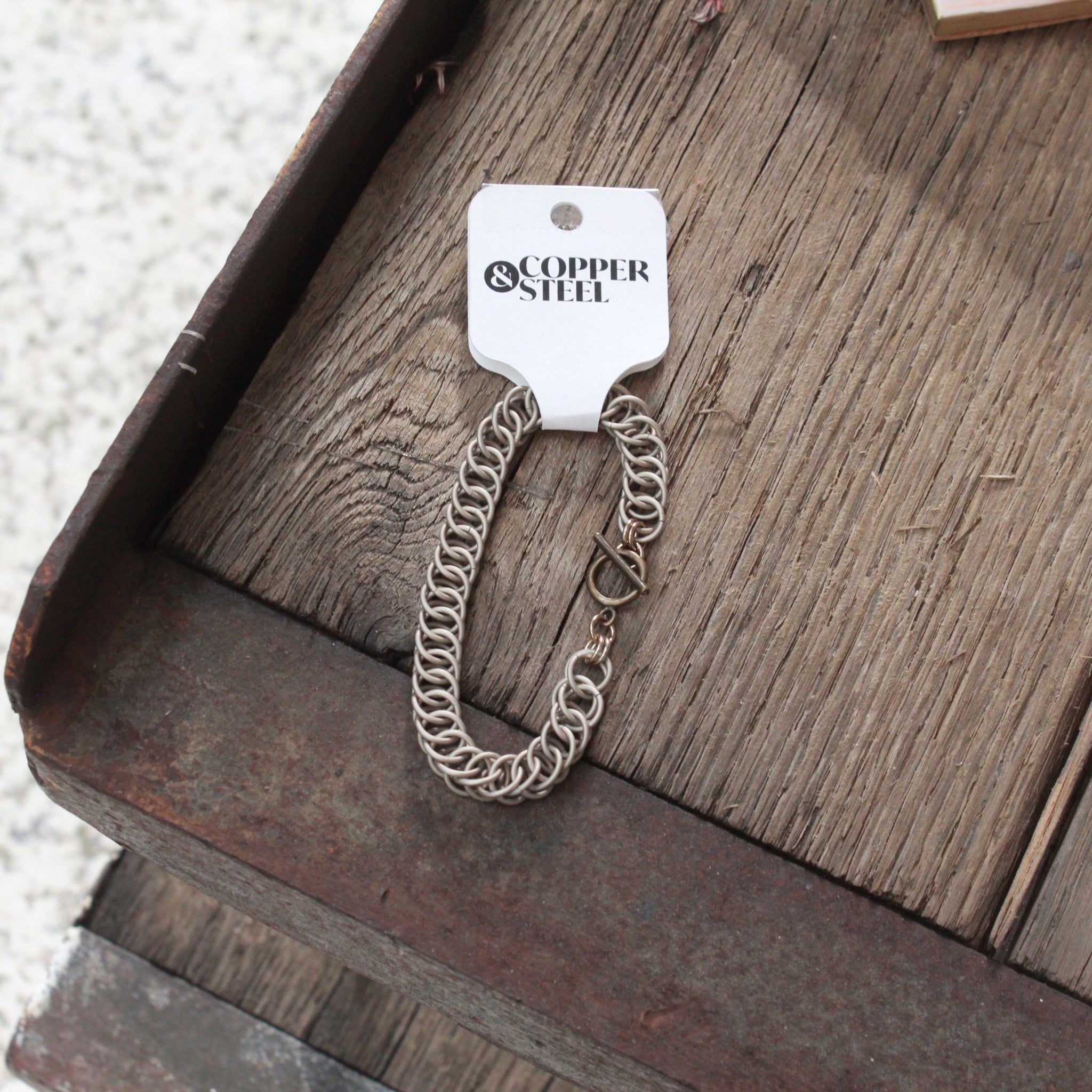 COPPER & STEEL CHAINMAIL JEWELRY