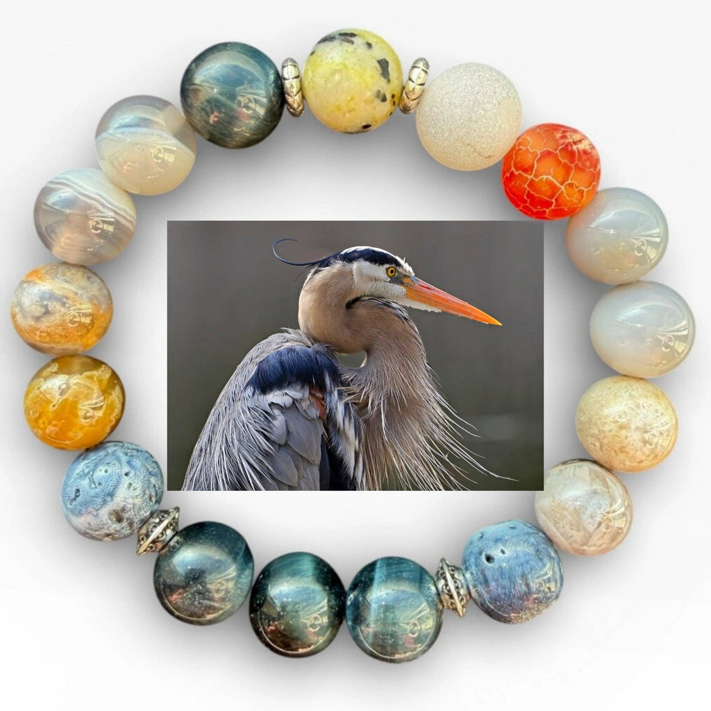 BLUE HERON BRACELET