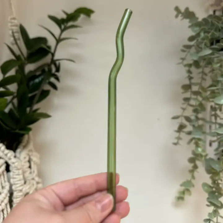 WAVY GLASS STRAW