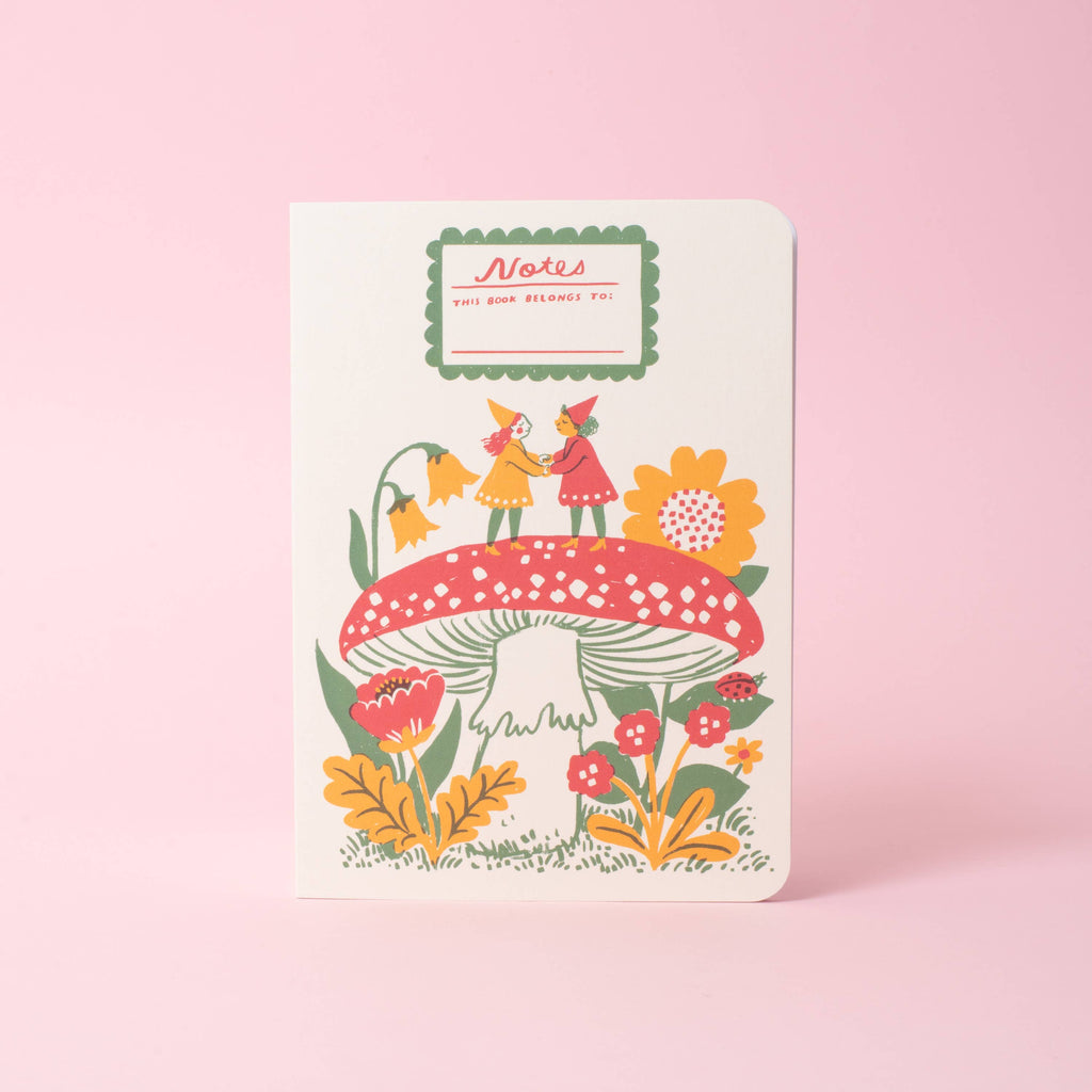 FOLDEEO NOTEBOOK FOLIO - MUSHROOM GNOMES