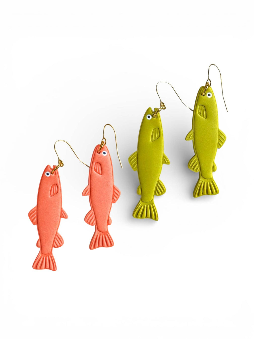 WALLEYE TROUT FISH EARRINGS