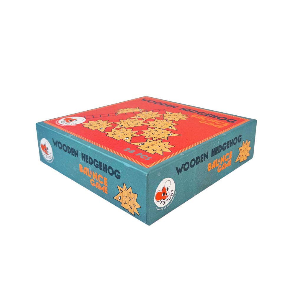 WOODEN HEDGEHOG BALANCE GAME