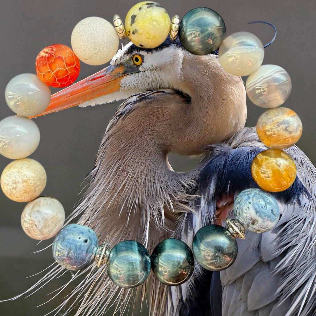BLUE HERON BRACELET