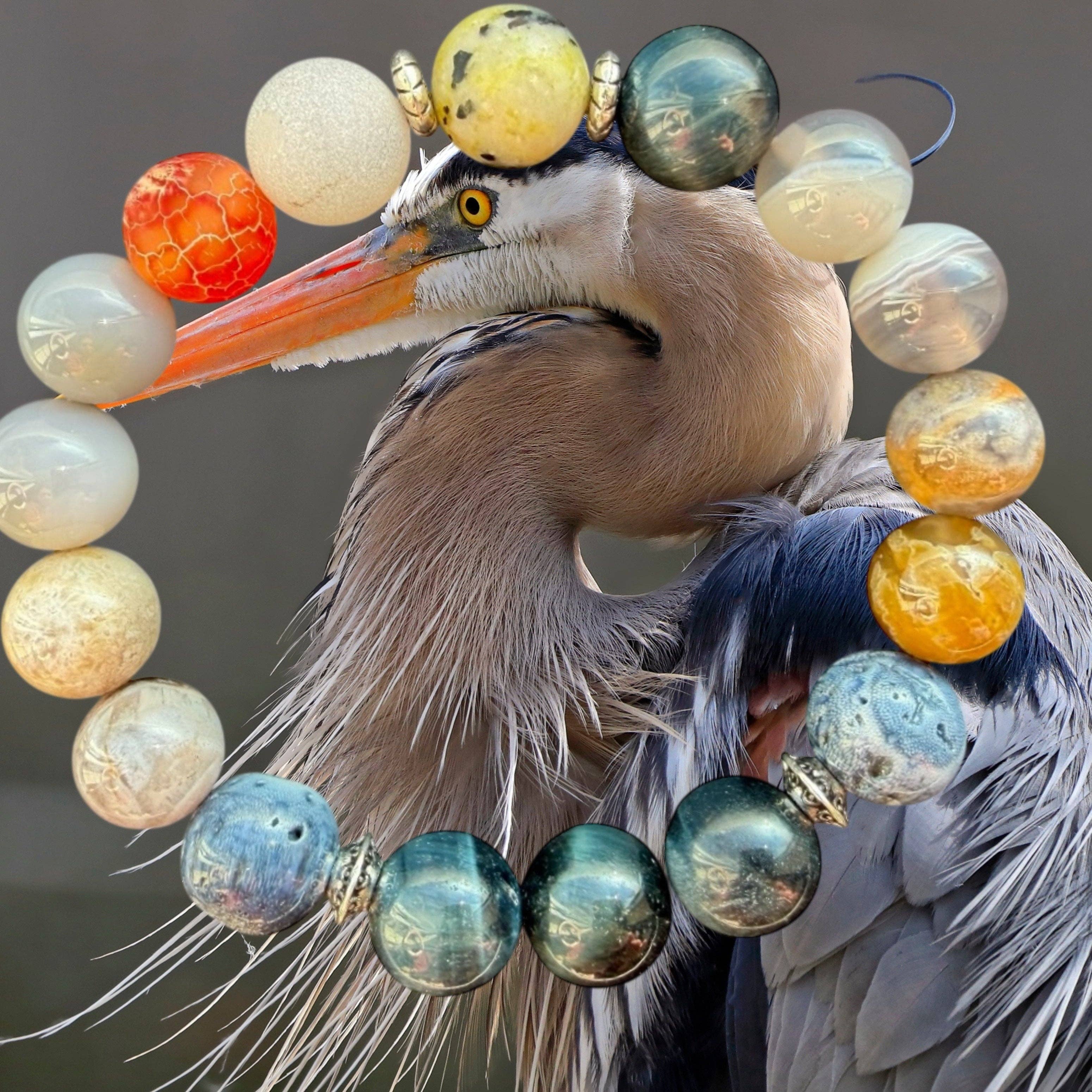 BLUE HERON BRACELET