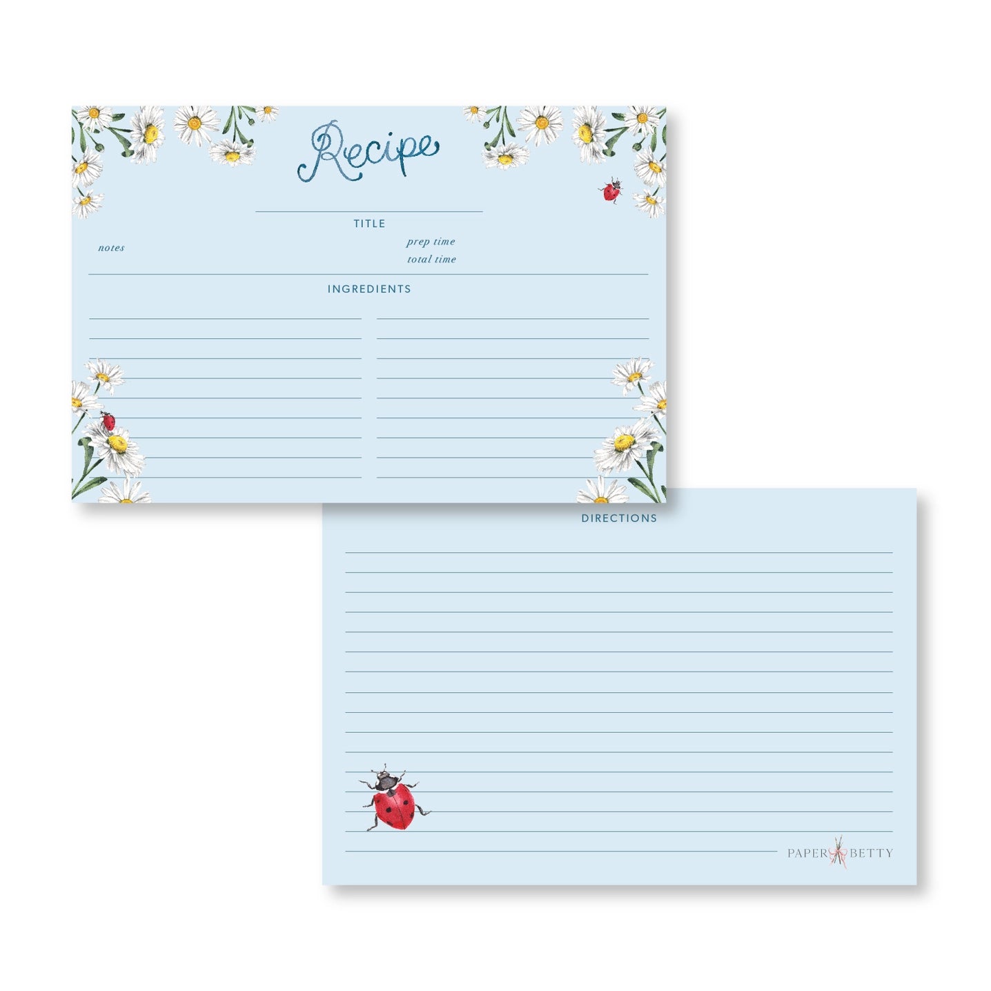 RECIPE CARDS