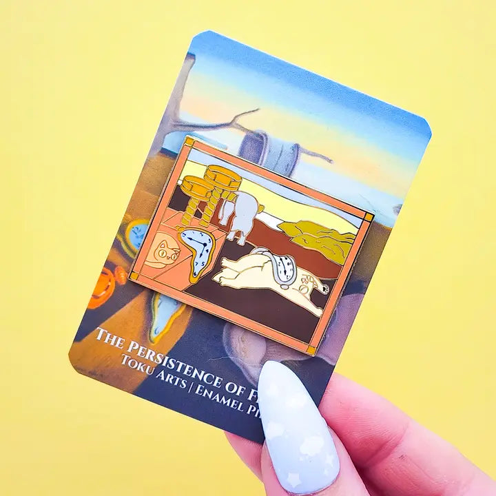 THE PERSISTENCE OF FELINES ENAMEL PIN