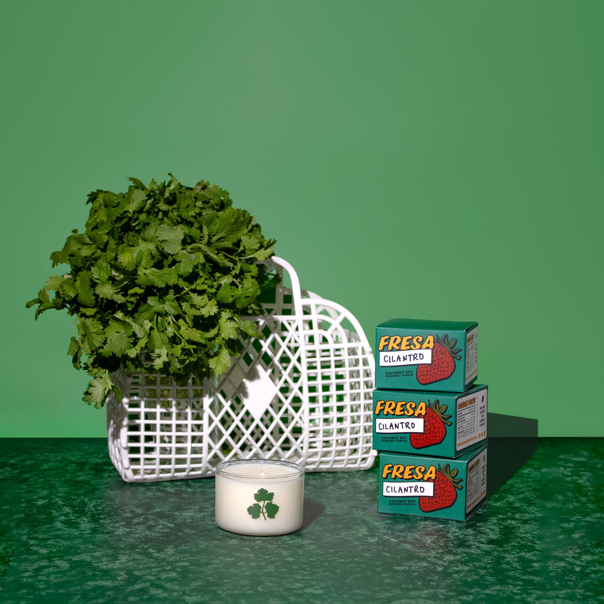 CILANTRO HERB MINI CANDLE