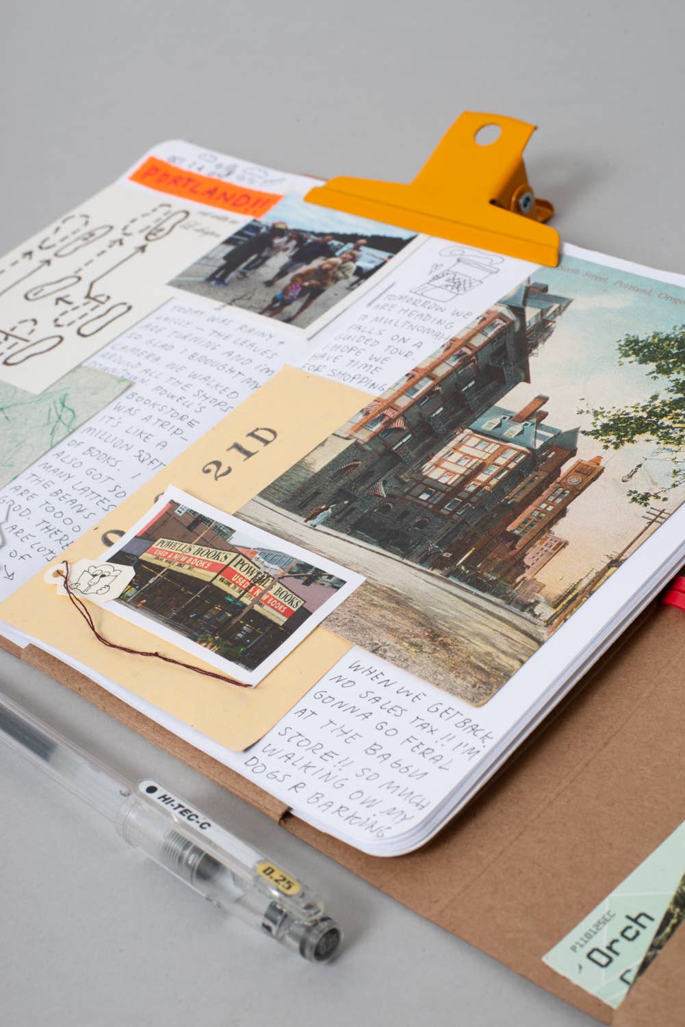 FOLDEEO NOTEBOOK FOLIO - GREEN GINGHAM