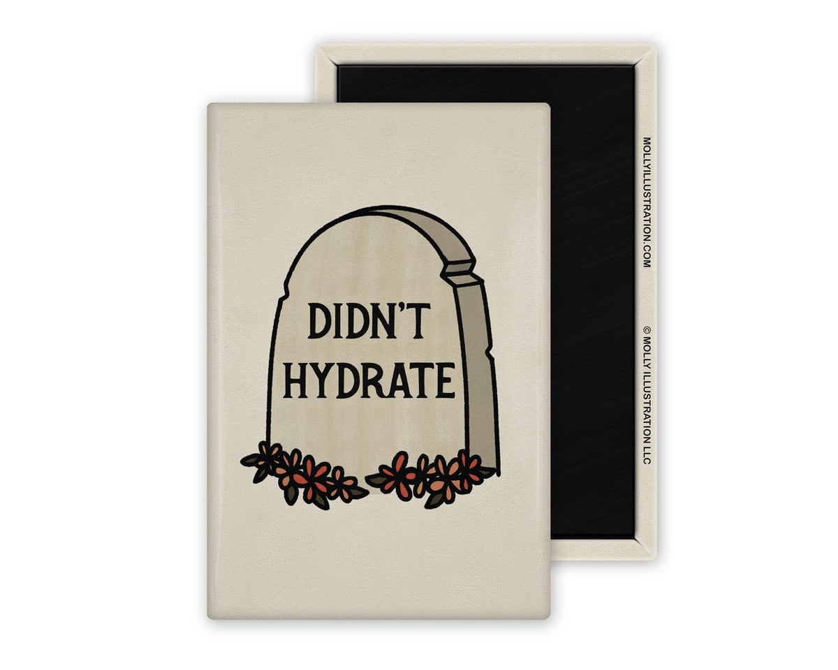 DIDN'T HYDRATE ILLUSTRATED MAGNET