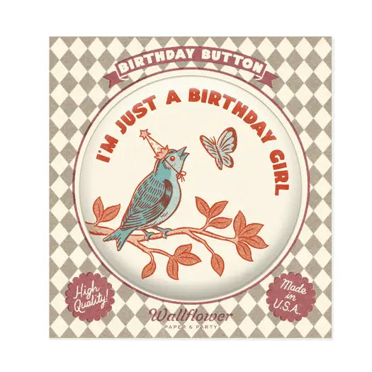 BIRTHDAY GIRL BUTTON