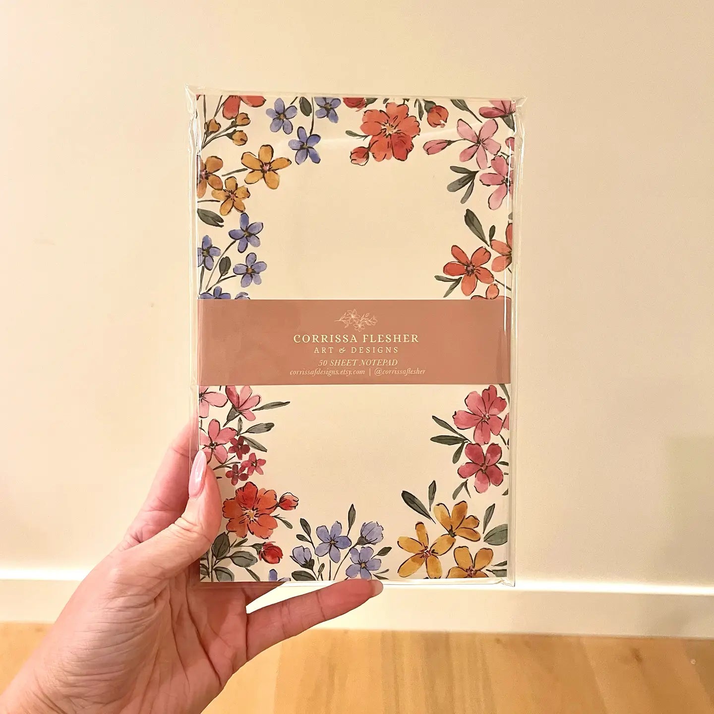 FLORAL TO DO LIST NOTEPAD