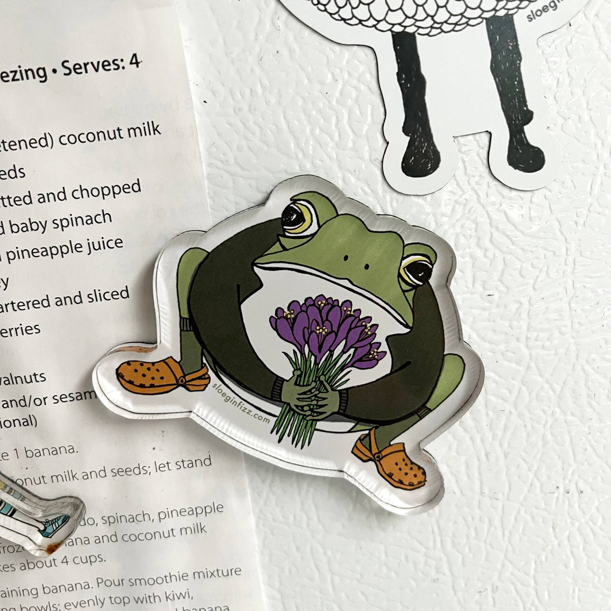 CROAK-US TOAD REFRIGERATOR MAGNET