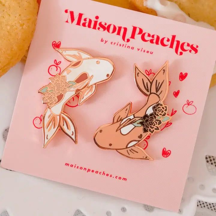 ALWAYS TOGETHER KOI FISH PIN SET