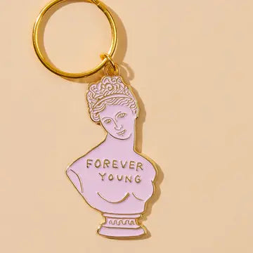 FOREVER YOUNG BUST KEYCHAIN