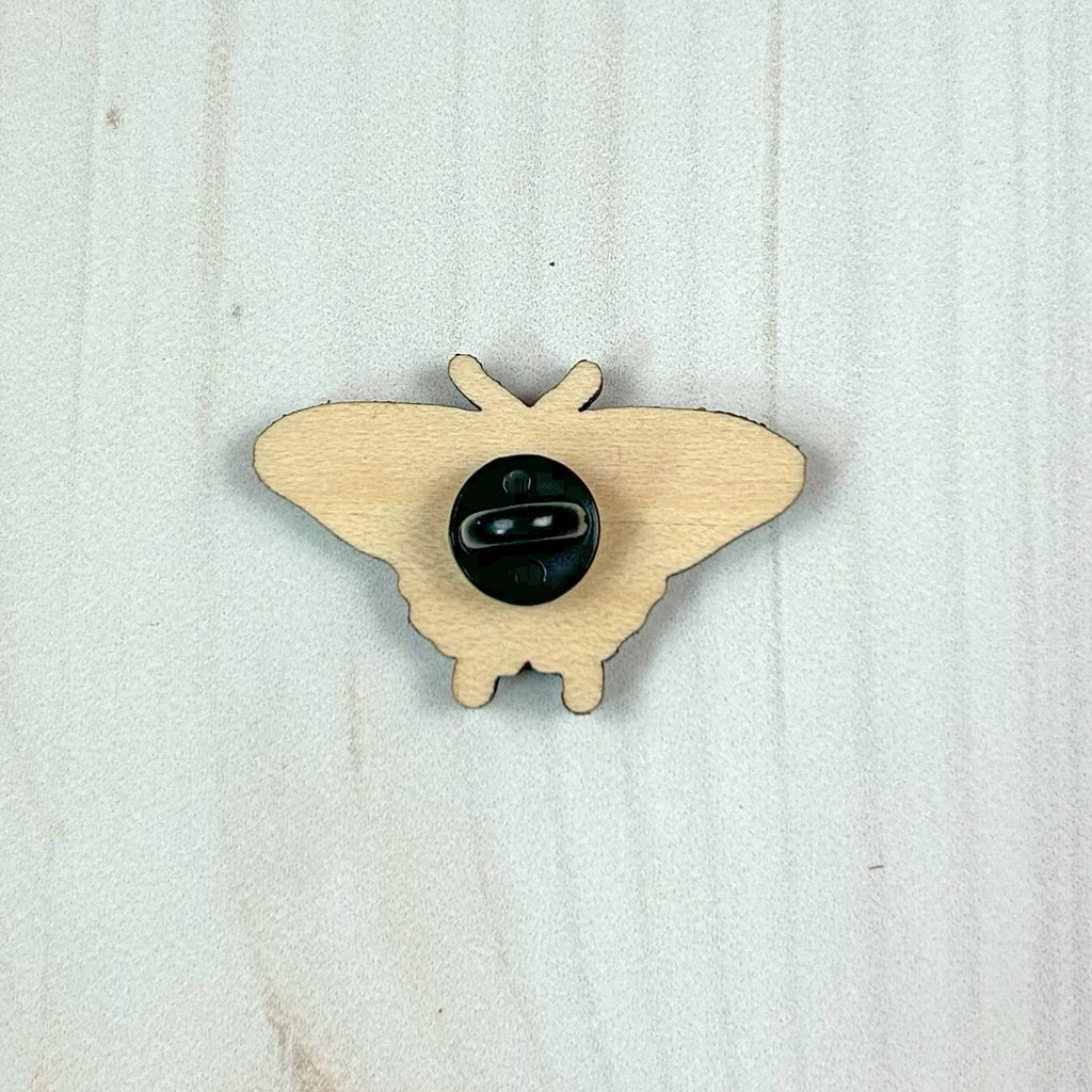 TIGER SWALLOWTAIL ILLUSTRATED WOODEN PIN