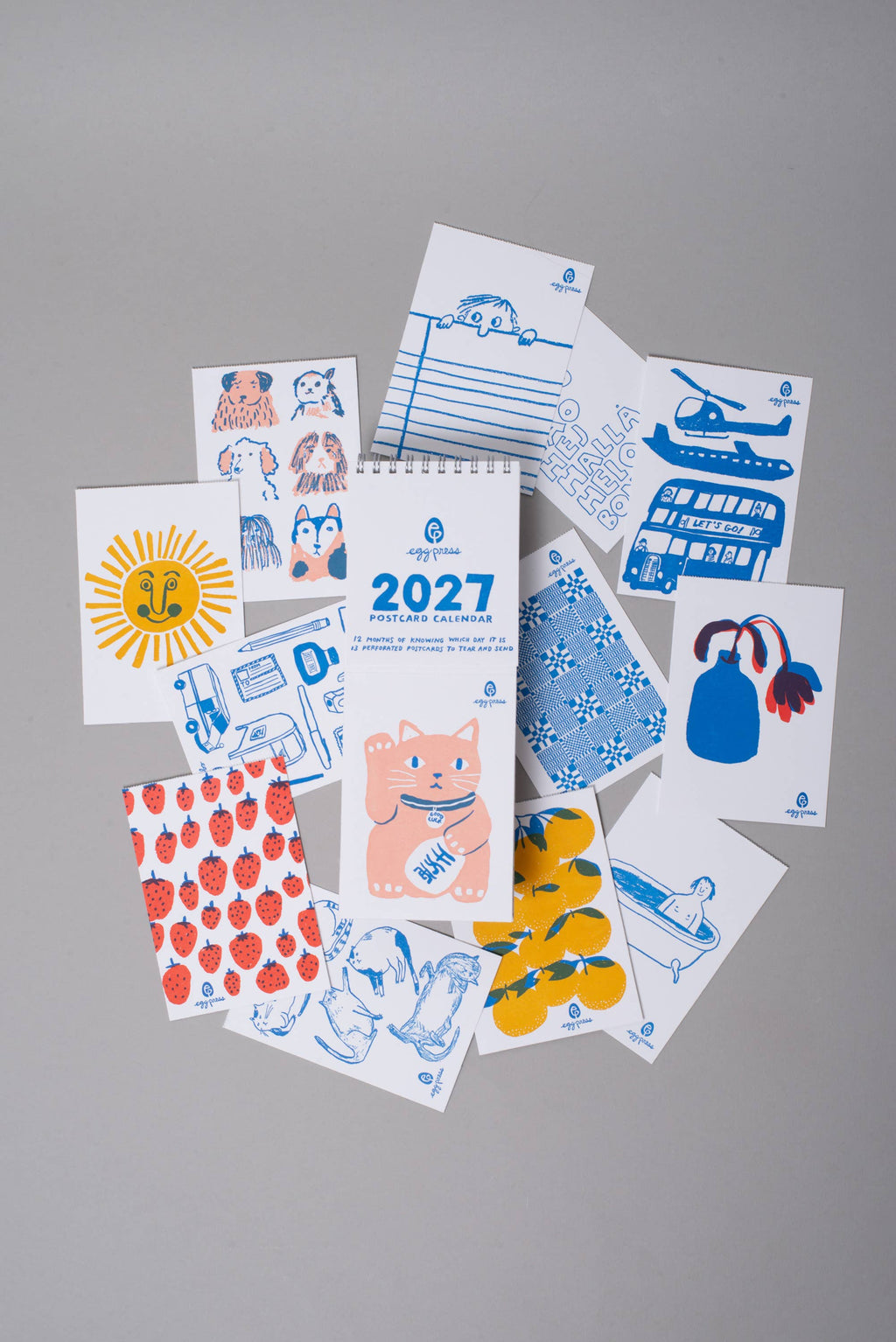 2027 TEAR-OFF POSTCARD ILLUSTRATED CALENDER