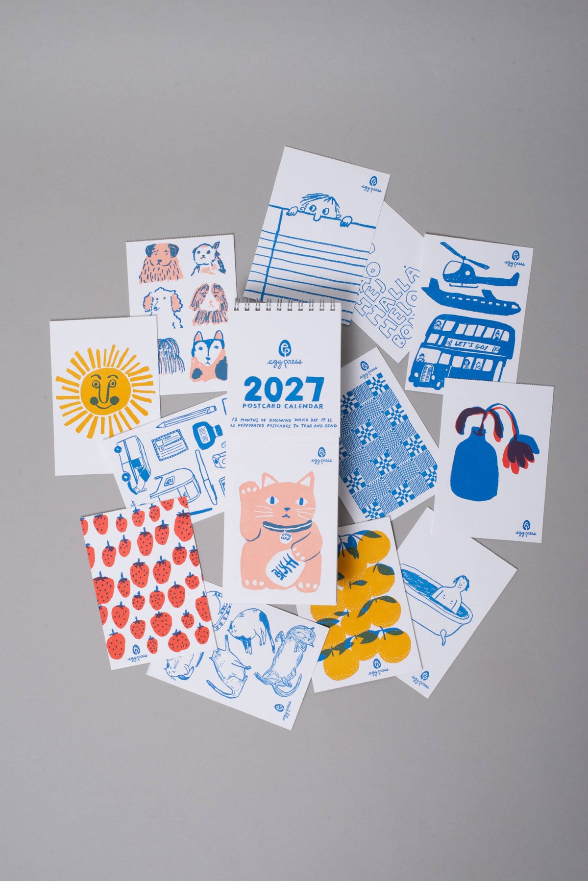 2027 TEAR-OFF POSTCARD ILLUSTRATED CALENDER