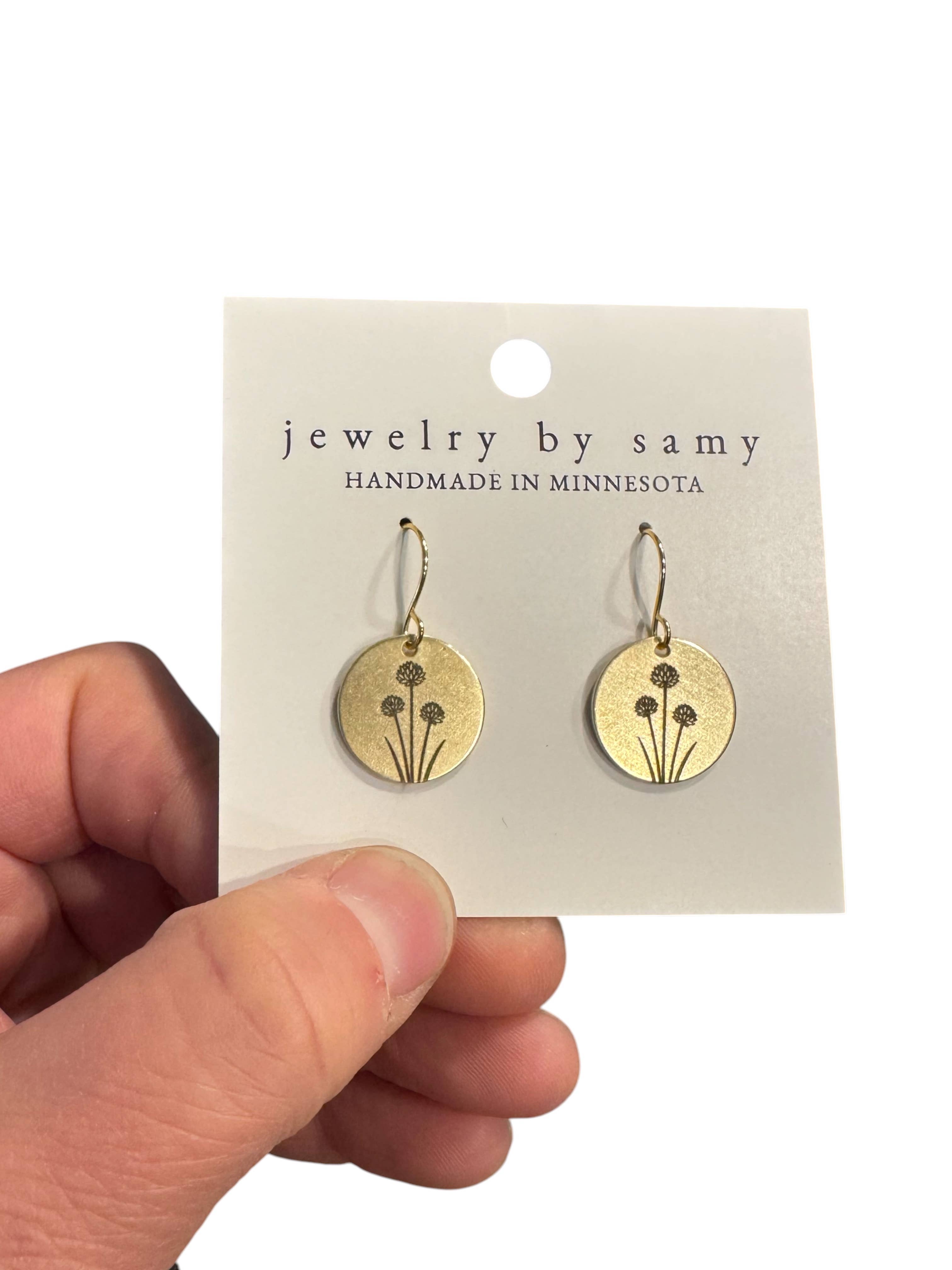 CHIVE HERB EARRINGS