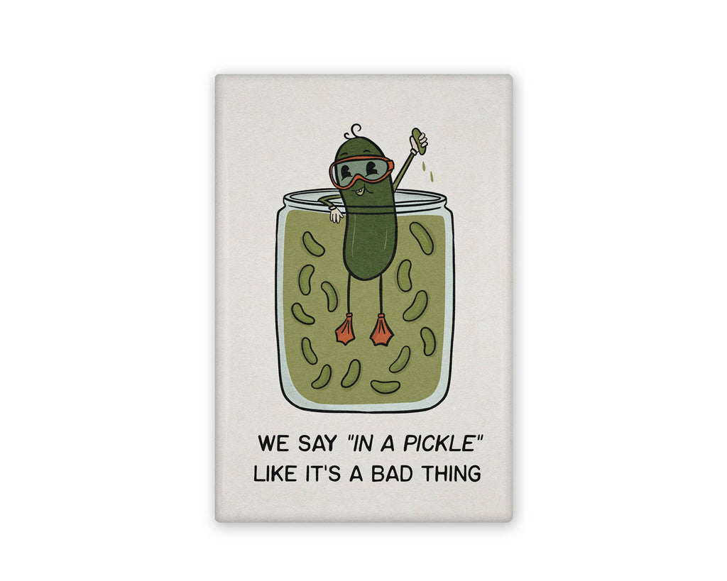 IN A PICKLE ILLUSTRATED MAGNET