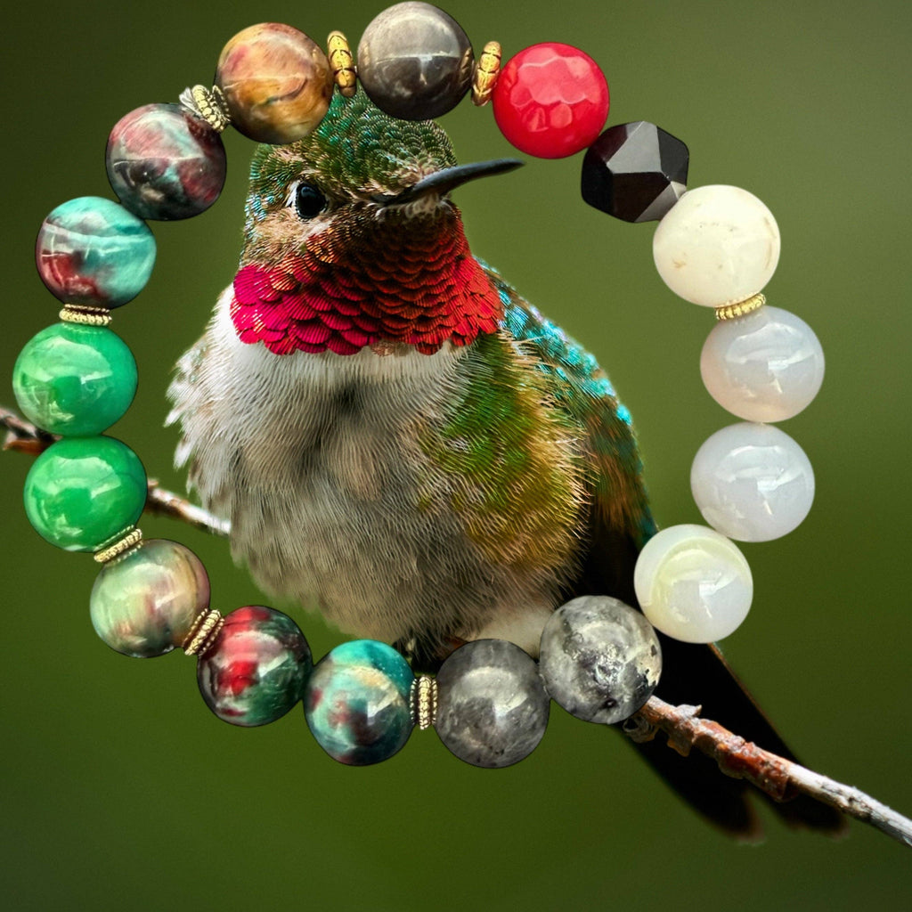 RUBY-THROATED HUMMBIRD BRACELET