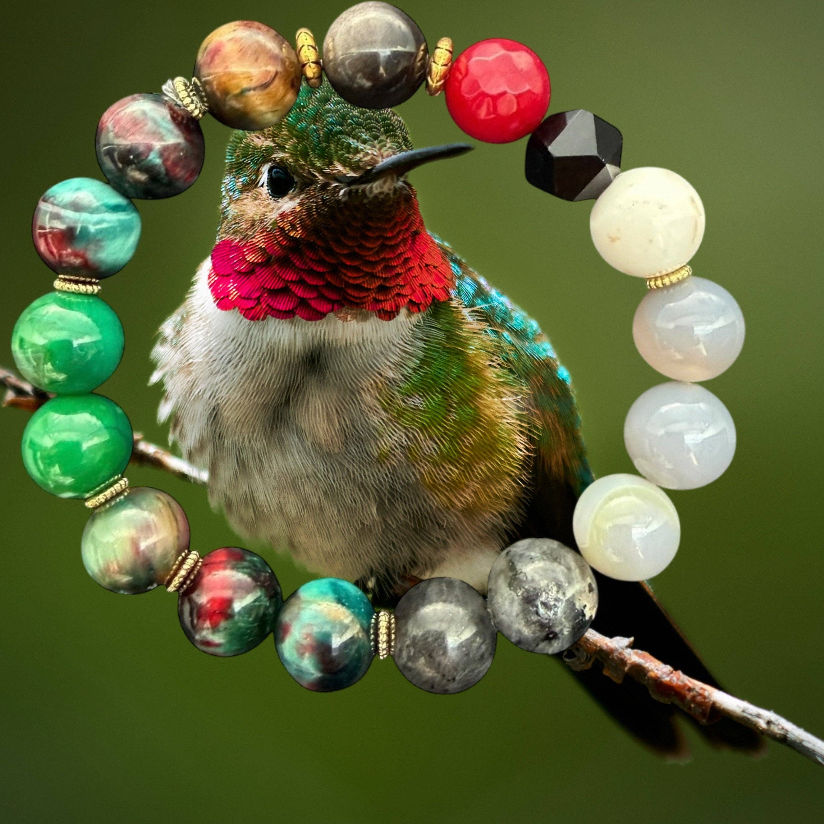 RUBY-THROATED HUMMBIRD BRACELET