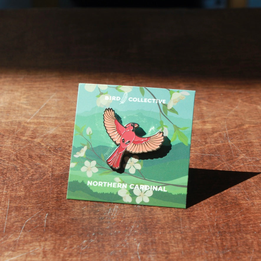 NORTHERN CARDINAL ENAMEL PIN