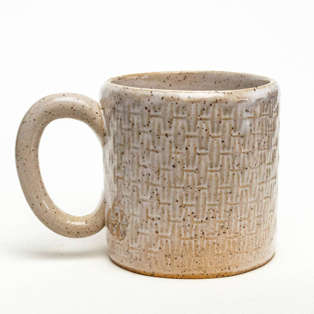 STRAWBERRY PATTERN HANDMADE WHITE MUG