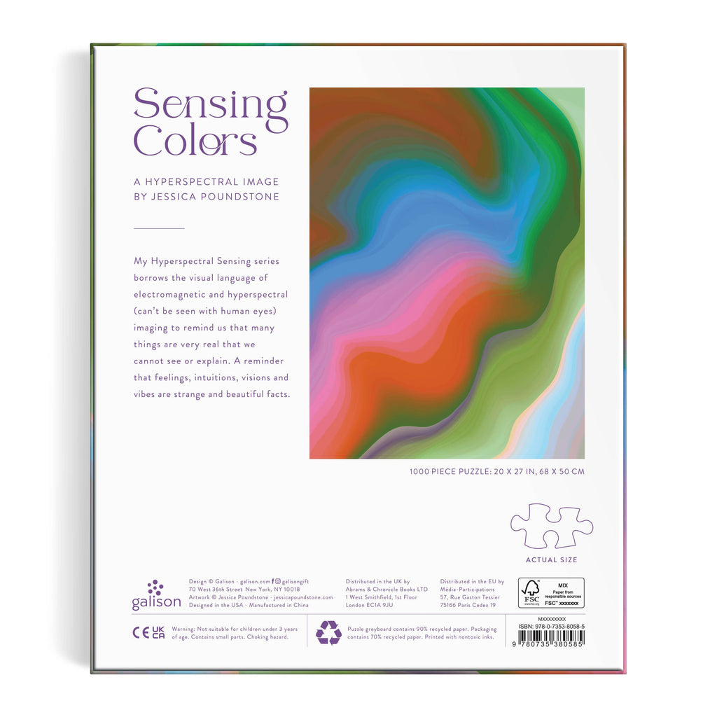 SENSING COLORS BY JESSICA POUNDSTONE 100 PIECE PUZZLE