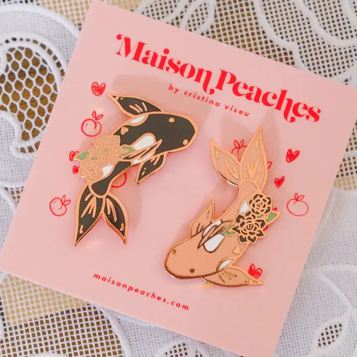 ALWAYS TOGETHER KOI FISH PIN SET