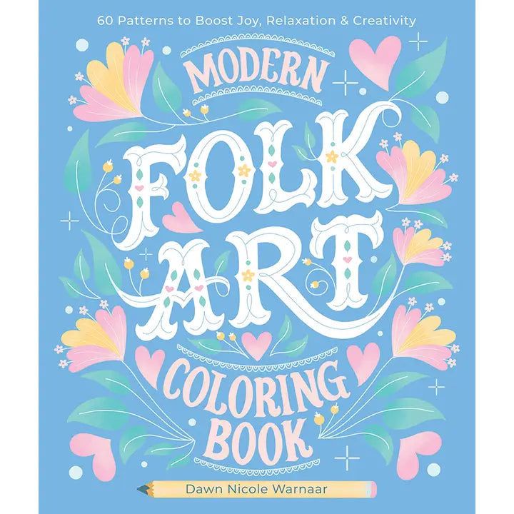 MODERN FOLK ART COLORING BOOK