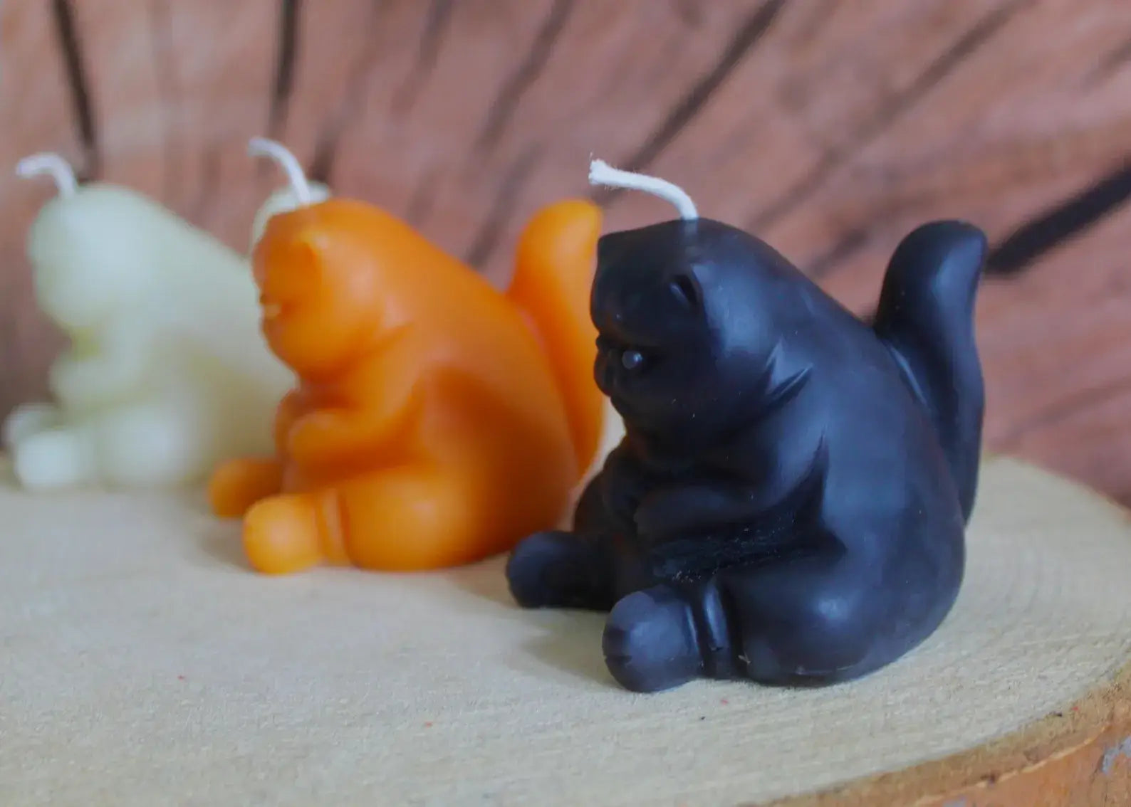 CHONKY CAT CANDLE: BEESWAX CANDLE
