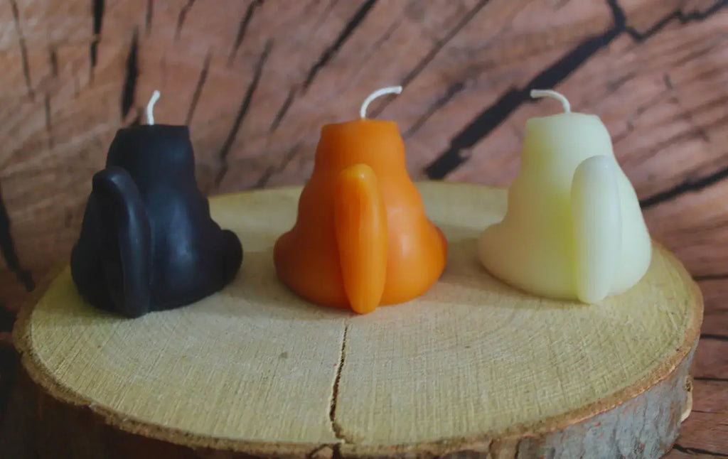 CHONKY CAT CANDLE: BEESWAX CANDLE
