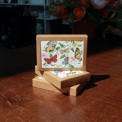 VINTAGE BUTTERFLY NOTE CARD SET