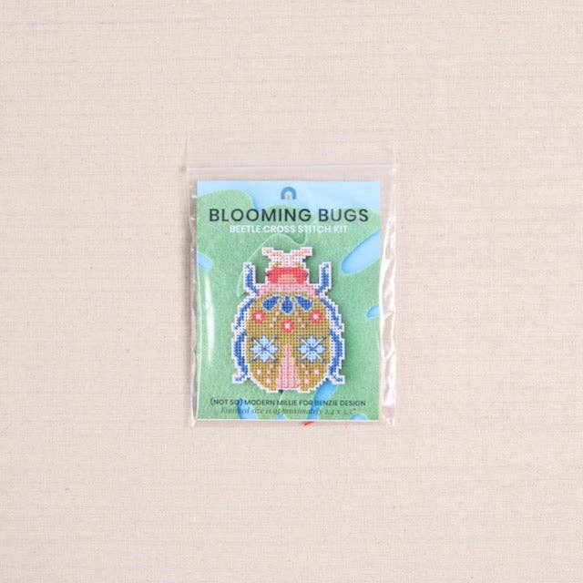 BLOOMING BUGS BEETLE CROSS STITCH KIT