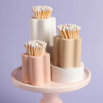 FLOWER VESSEL WITH MATCHSTICKS & STRIKER