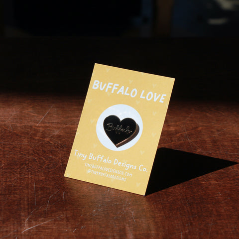 BUFFALO HEART PIN