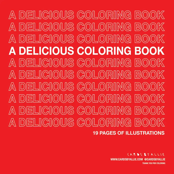 A DELICIOUS COLORING BOOK