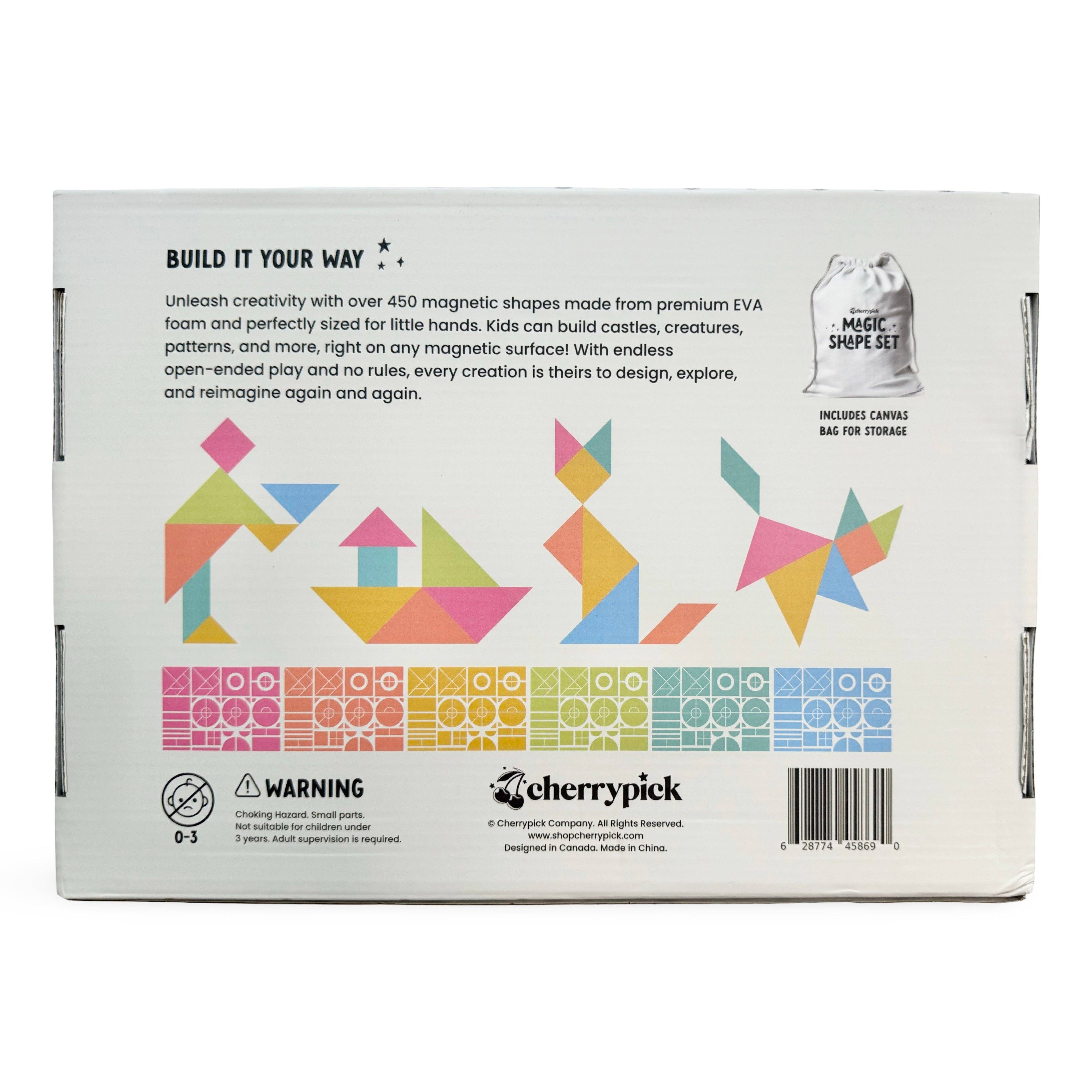 MAGIC SHAPE SET - SOFT FOAM MAGNETIC SHAPES