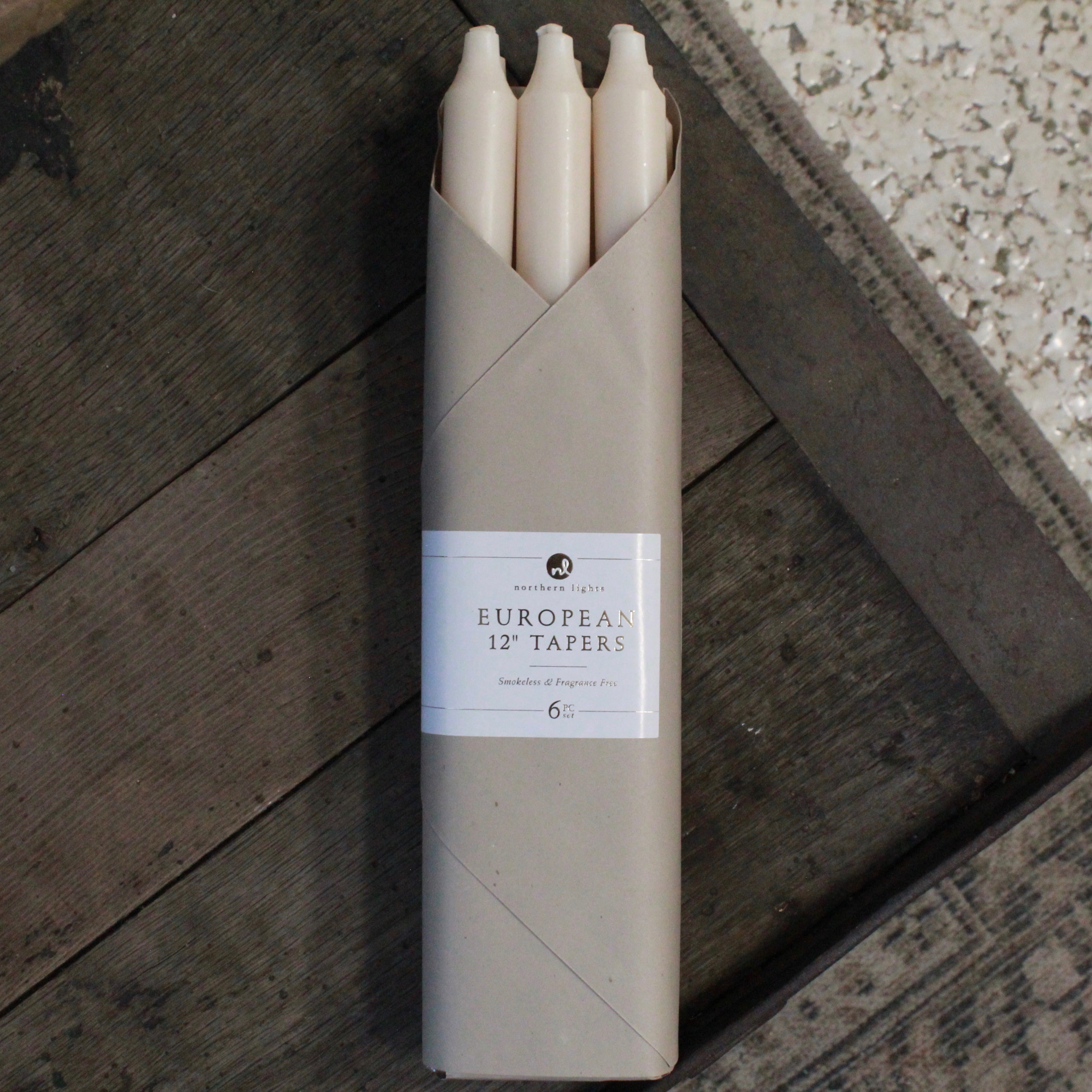12" TAPER CANDLES - 6 PIECE SET