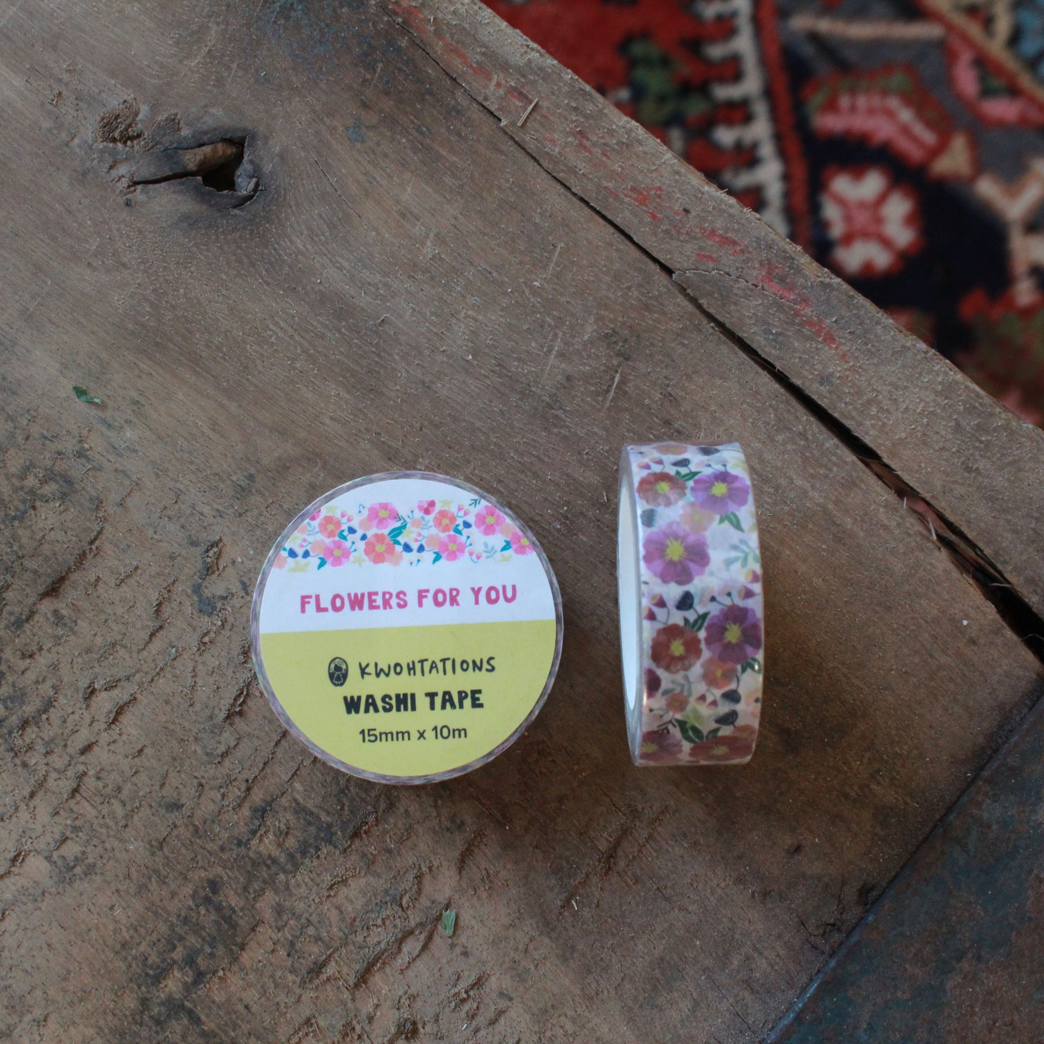 FLOWERS FOR YOU WASHI TAPE