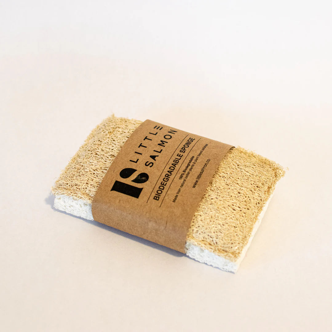 LITTLE SALMON NATURAL LOOFAH / CELLULOSE SPONGE