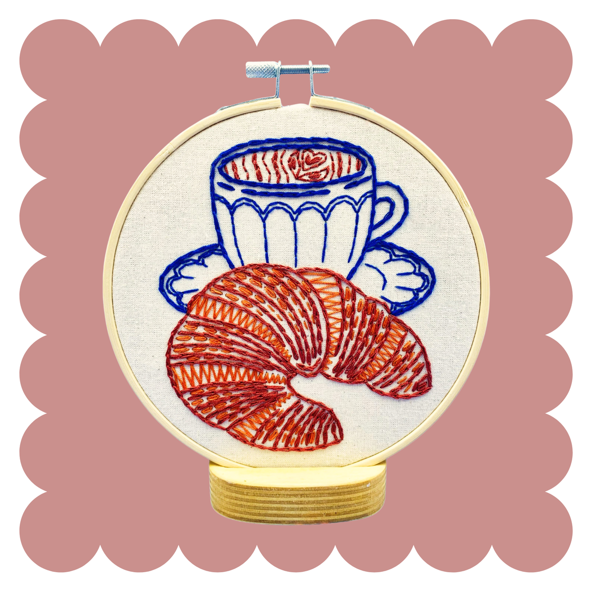 CROISSANT EMBROIDERY KIT