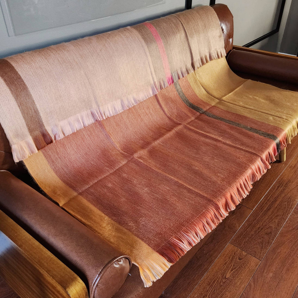 JUNCO - REVERSIBLE ALPACA WOOL THROW BLANKET