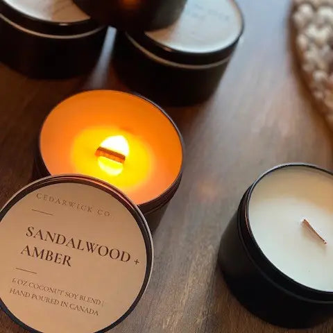 6OZ WOODEN WICK CANDLES