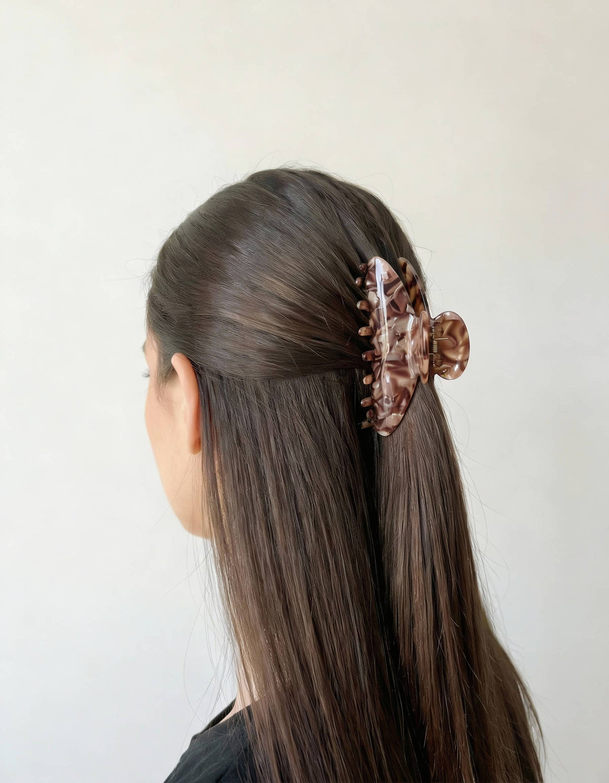 HAIR GLAW - LARGE BROWN MOCHA SWIRL