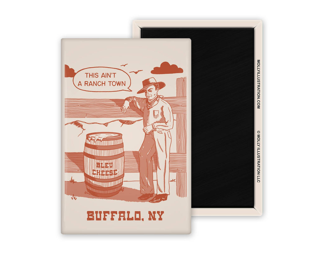 THIS AIN'T A RANCH TOWN ILLUSTRATED MAGNET