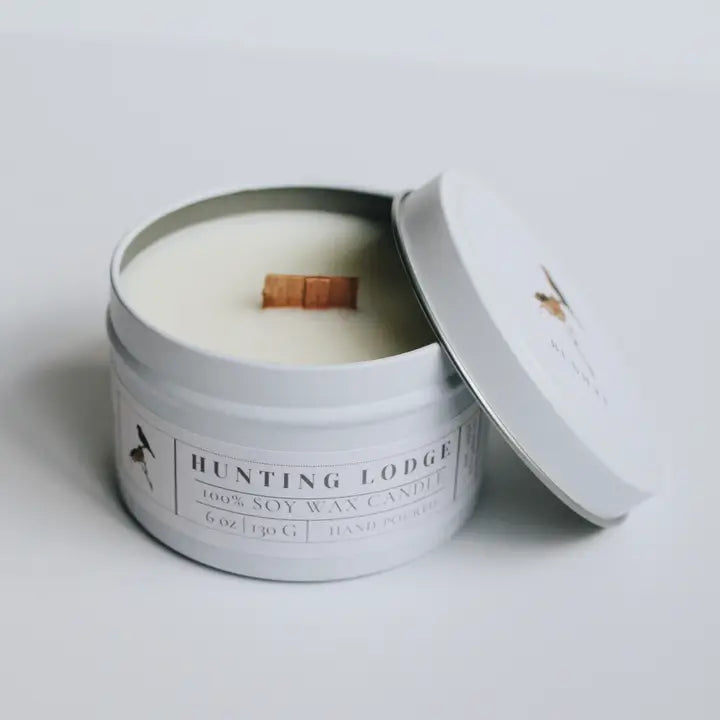 HUNTING LODGE TIN CANDLE