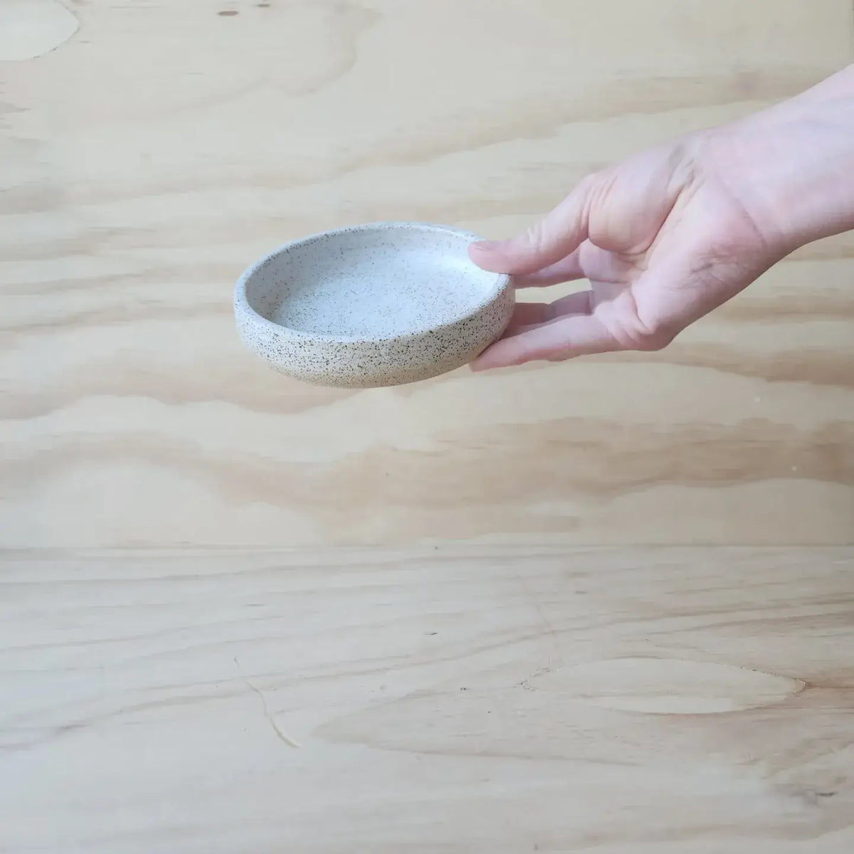 CATCHALL DISH: SPECKY WHITE
