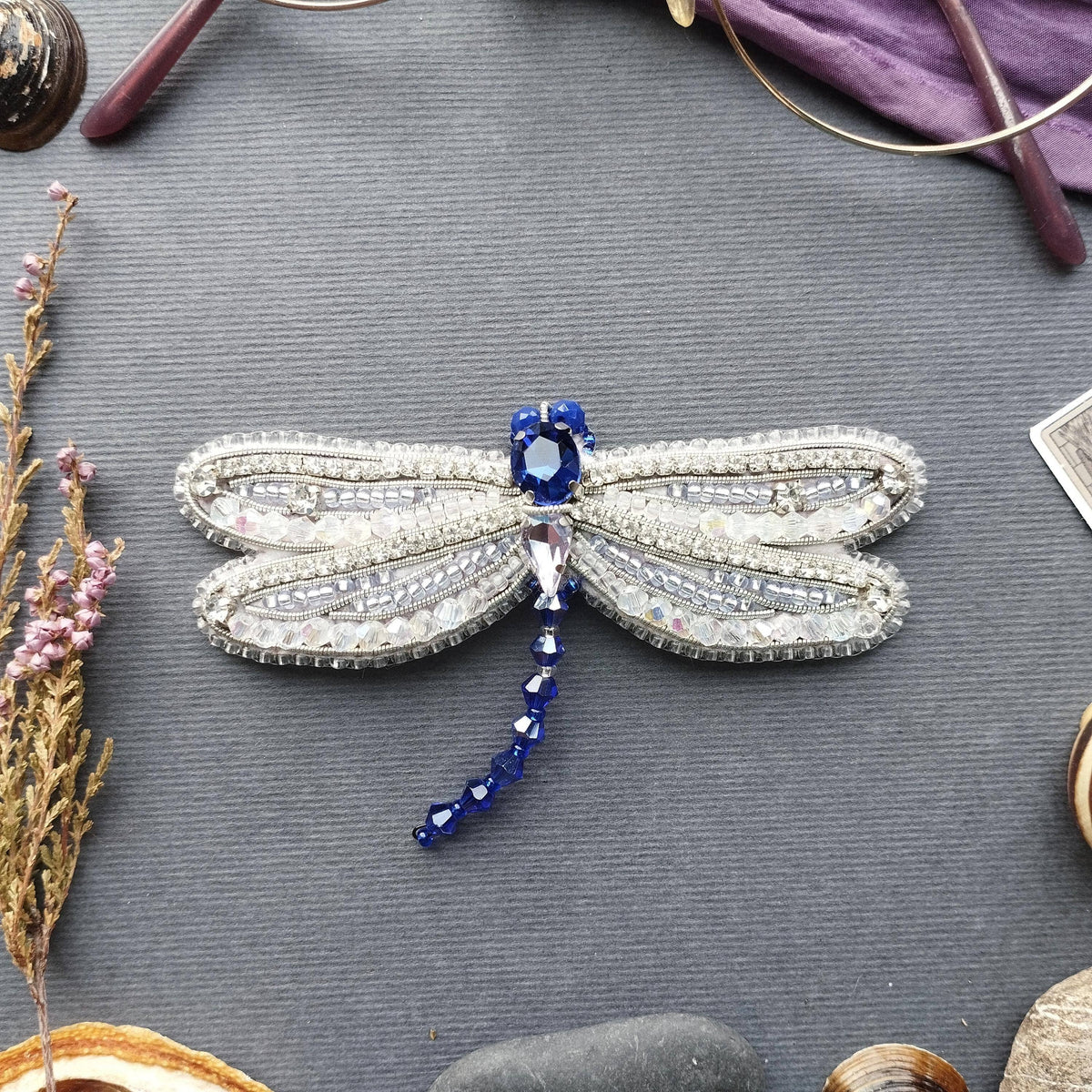 DRAGONFLY BEADED BROOCH KIT
